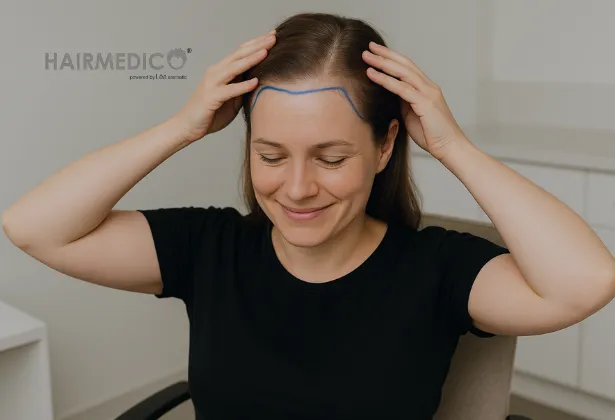 Kadınlarda Saç Çizgisi ve Şakak Bölgesinde Saç Dökülmesi