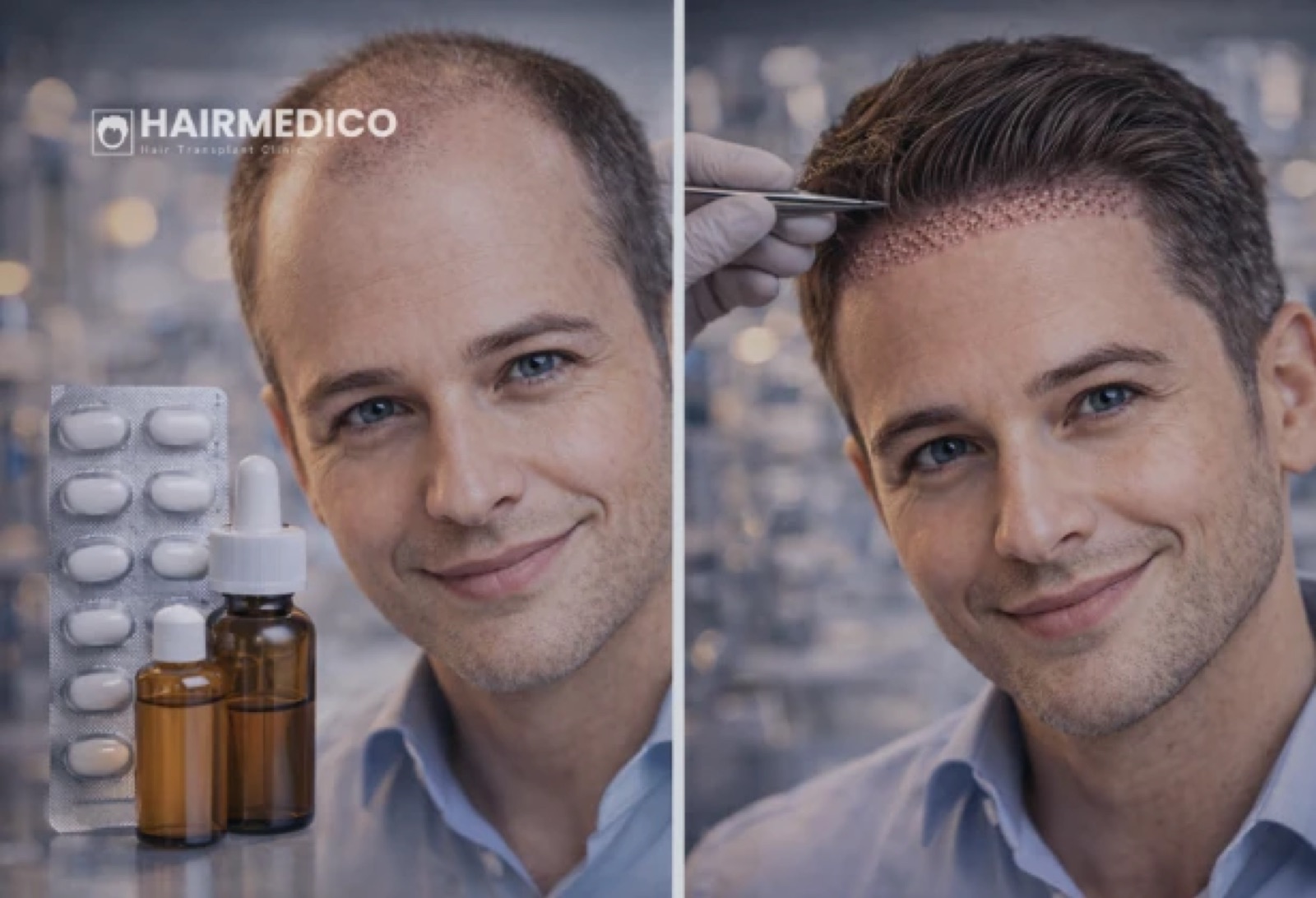 Surgeon performing hairline marking